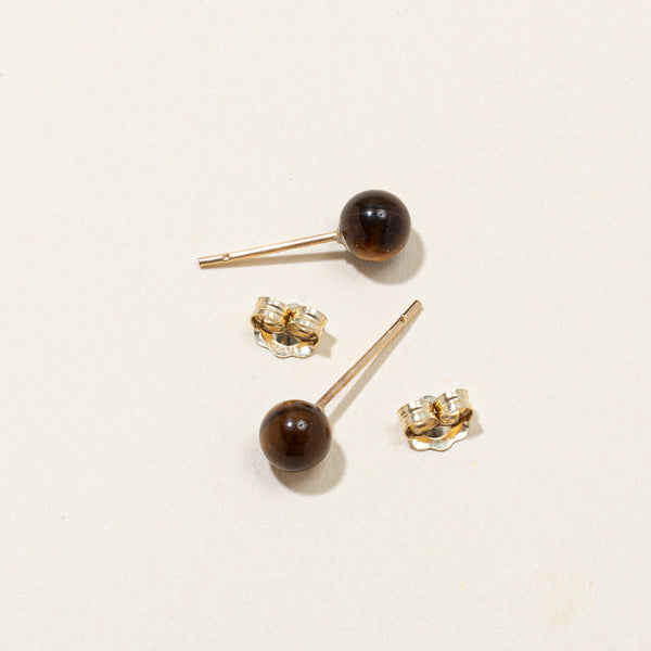 Tiger's Eye Stud Earrings | 1.50ctw |