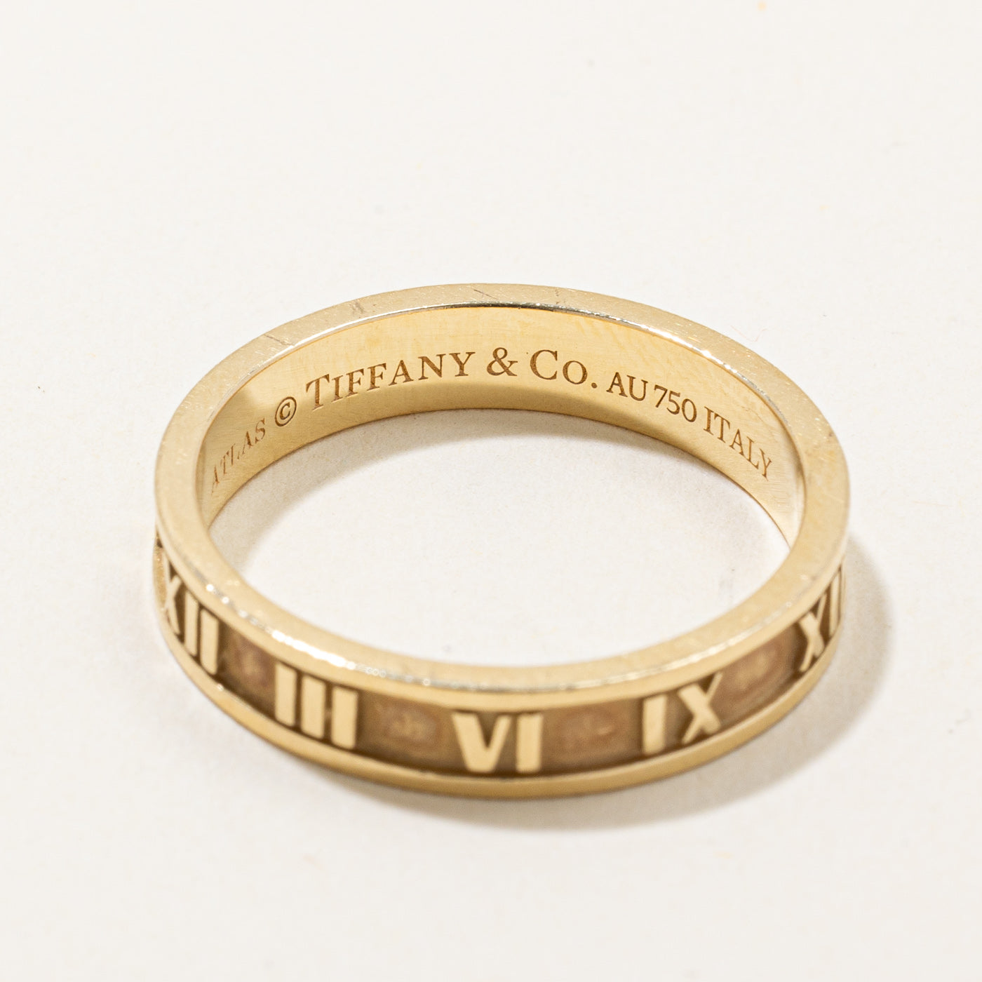 Tiffany & Co' 18k Yellow Gold Atlas Ring | SZ 9 |