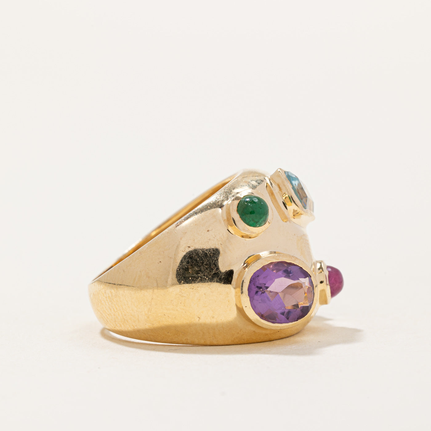 Multi Gem Cocktail Ring | 3.85ctw | SZ 7 |