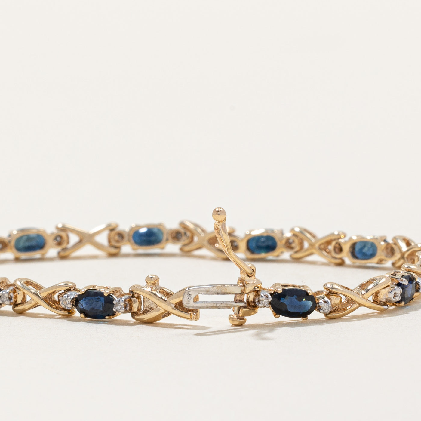 Sapphire & Diamond Bracelet | 3.00ctw, 0.11ctw | 6.25