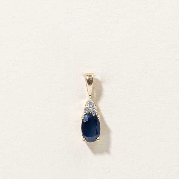 Sapphire & Diamond Pendant | 0.43ct, 0.02ctw |