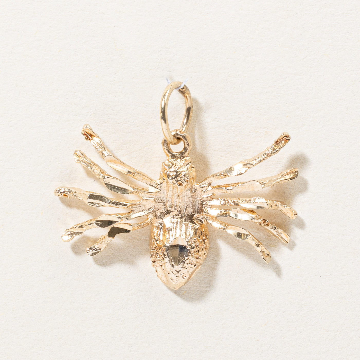 10k Yellow Gold Spider Charm