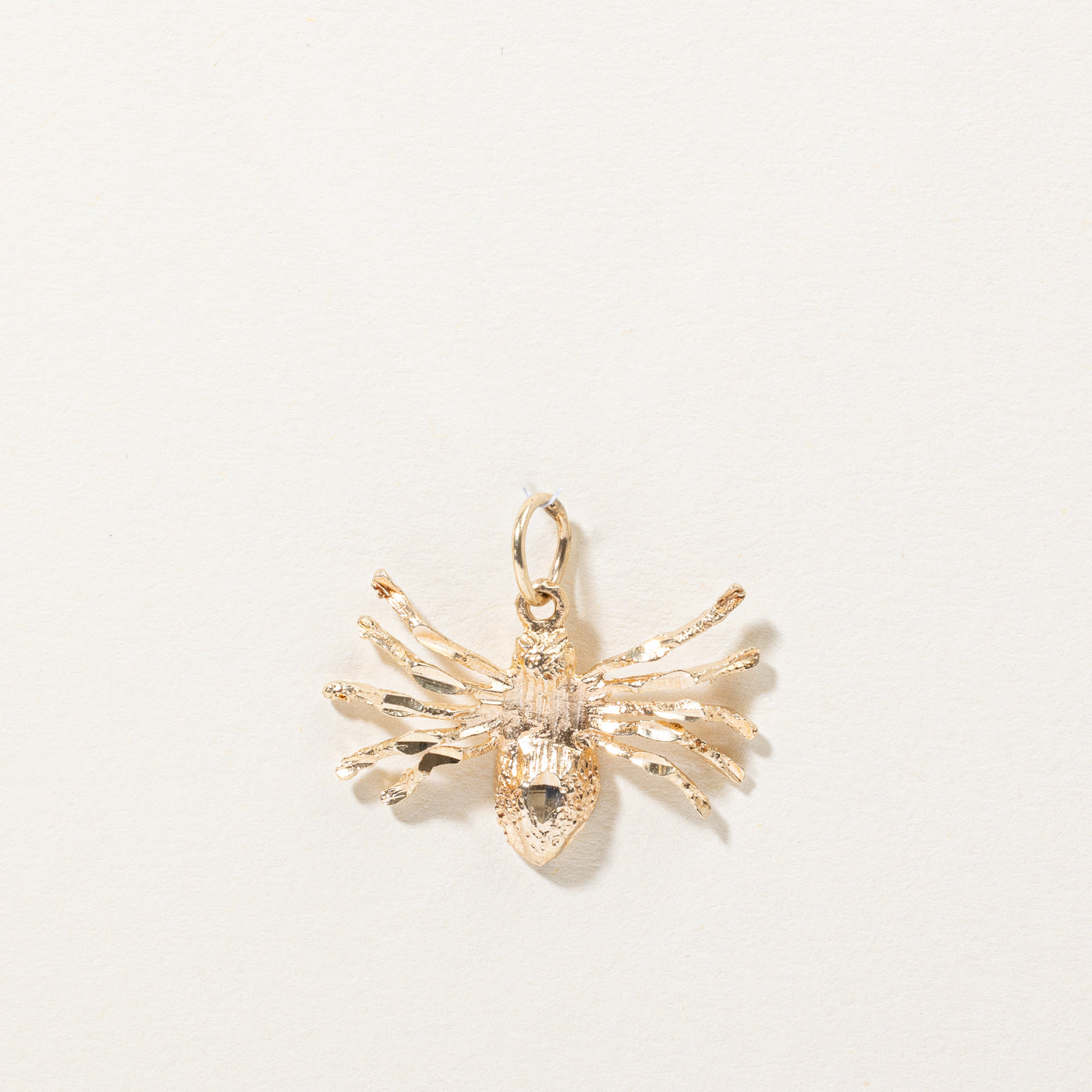 10k Yellow Gold Spider Charm