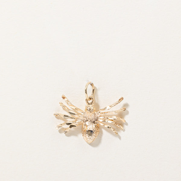 10k Yellow Gold Spider Charm