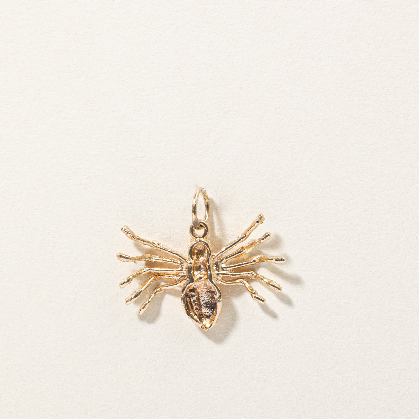 10k Yellow Gold Spider Charm