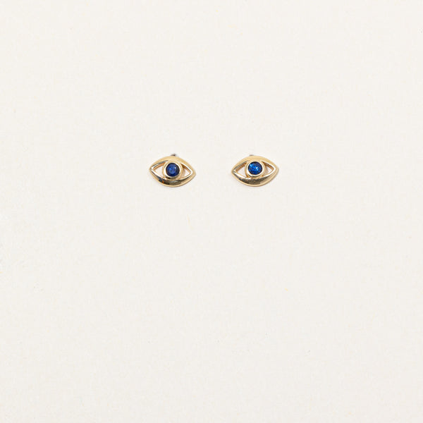 Sapphire Eye Earrings | 0.06ctw |