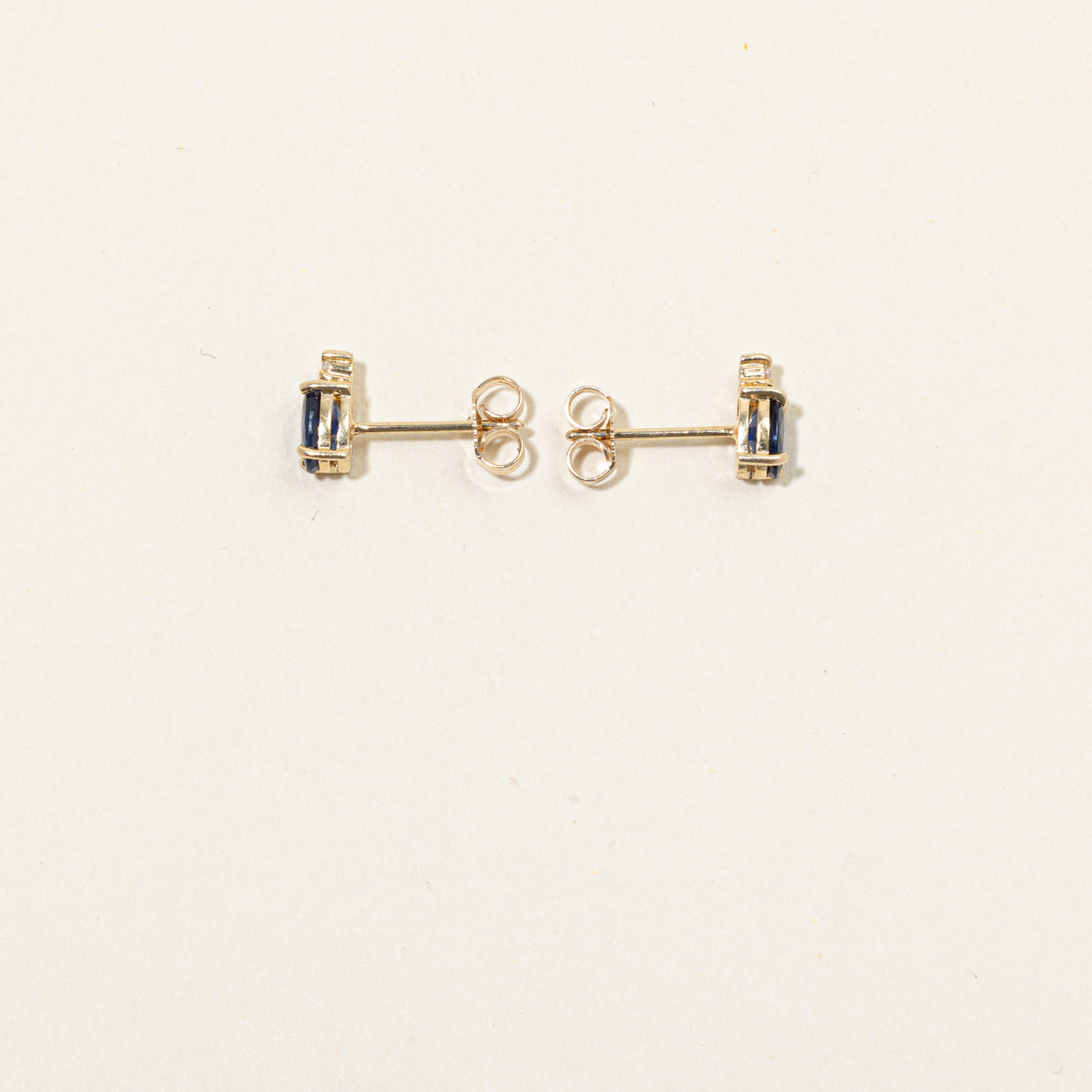 Sapphire & Diamond Earrings | 0.90ctw, 0.03ctw |