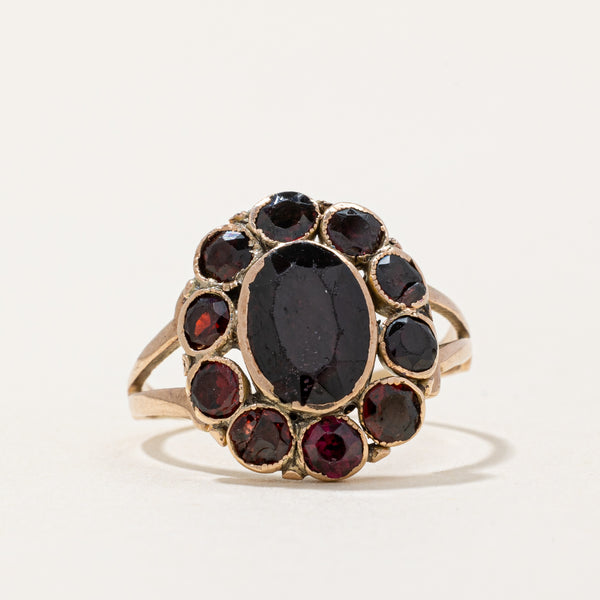 Georgian Era Garnet Cocktail Ring | 2.35ctw | SZ 5.75 |