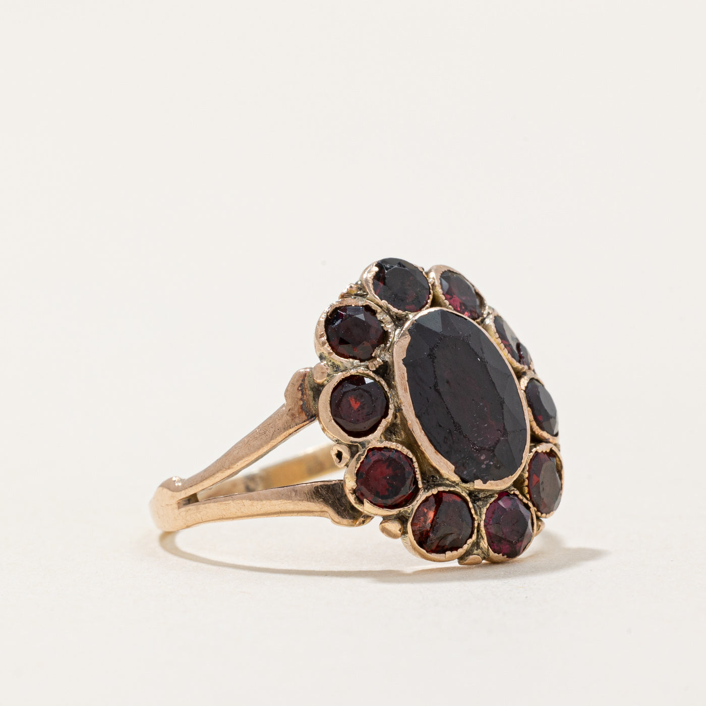 Georgian Era Garnet Cocktail Ring | 2.35ctw | SZ 5.75 |