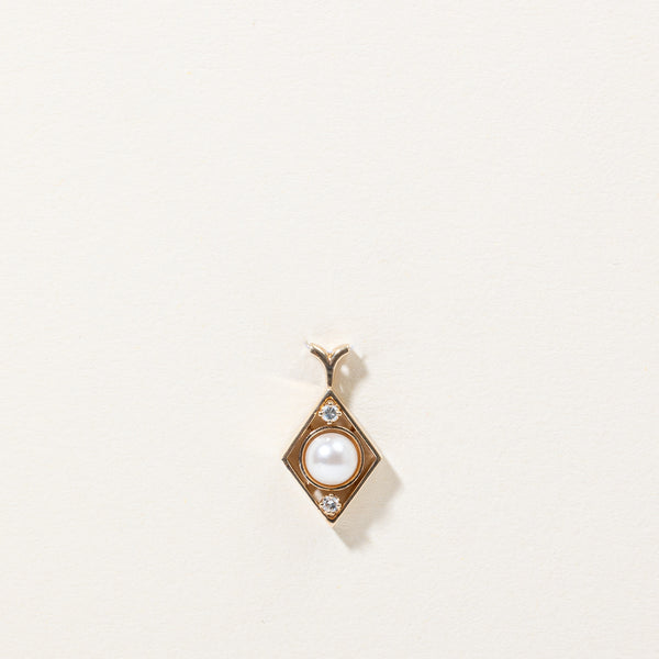 Pearl & Diamond Pendant | 0.04ctw |