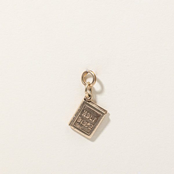 10k Yellow Gold Holy Bible Charm