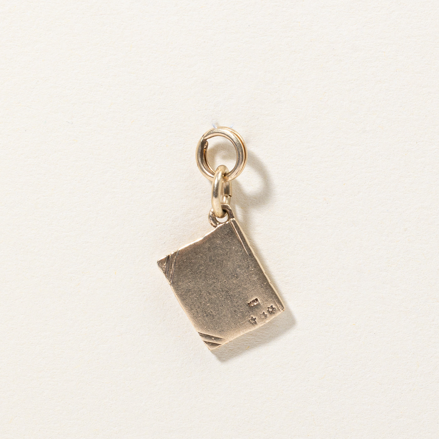 10k Yellow Gold Holy Bible Charm