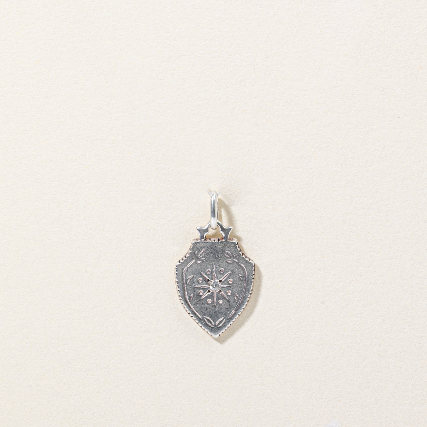 Breloque Bouclier en Diamant | 0,01 ct | 