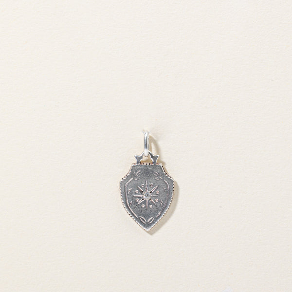 Diamond Shield Charm | 0.01ct |