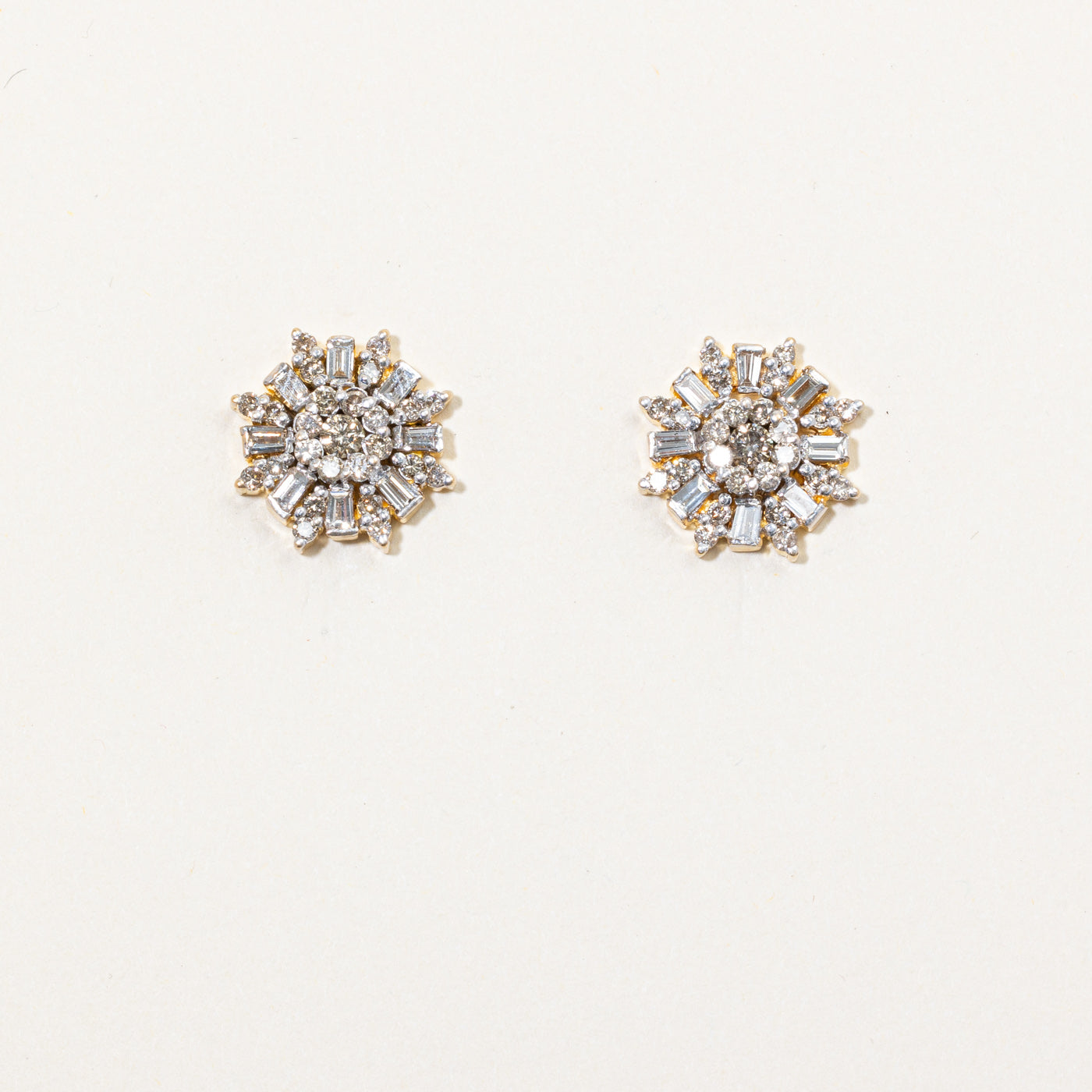 Diamond Cluster Earrings | 1.59ctw |