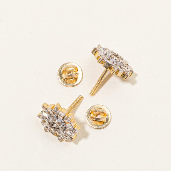 Diamond Cluster Earrings | 1.59ctw |