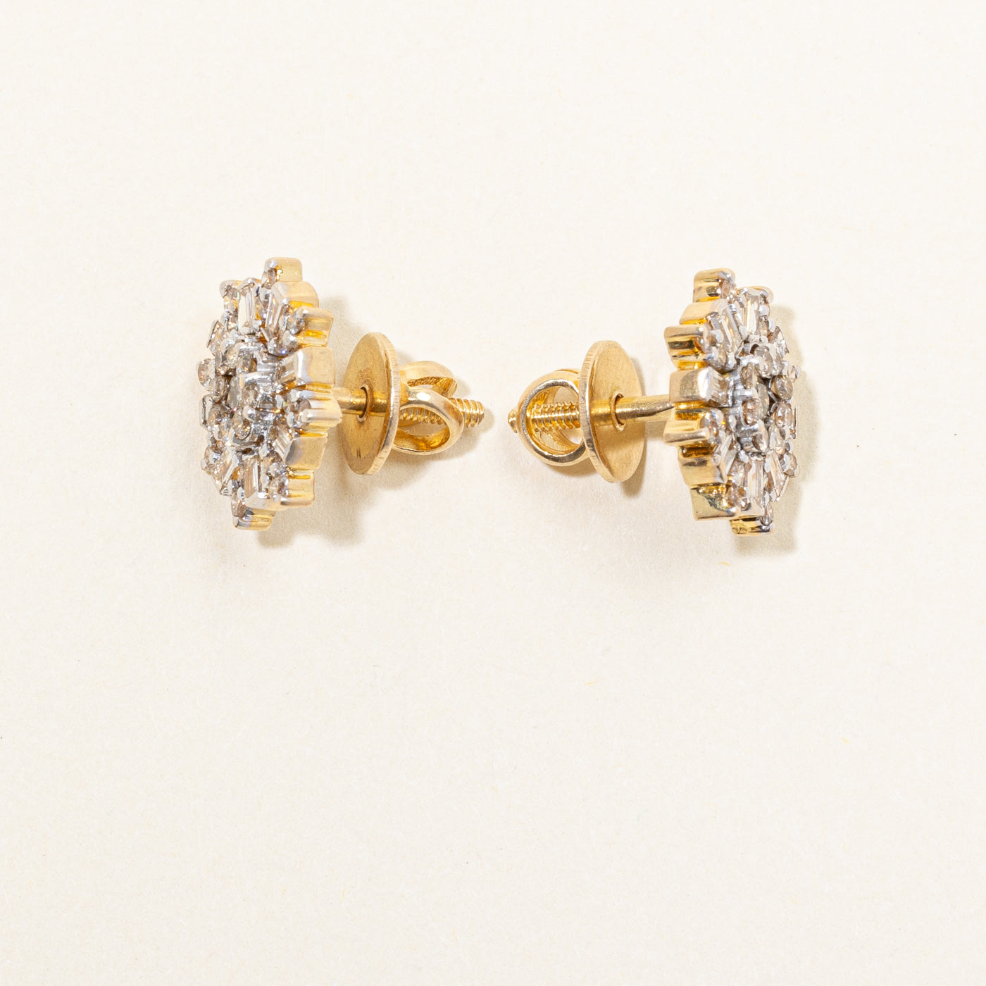 Diamond Cluster Earrings | 1.59ctw |