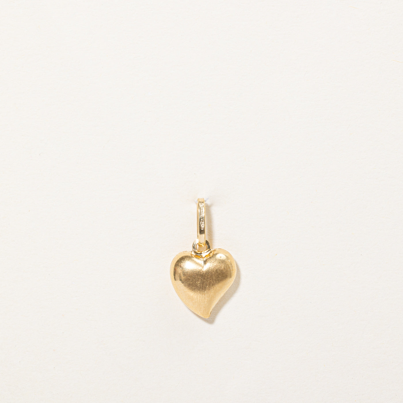 18k Yellow Gold Heart Charm