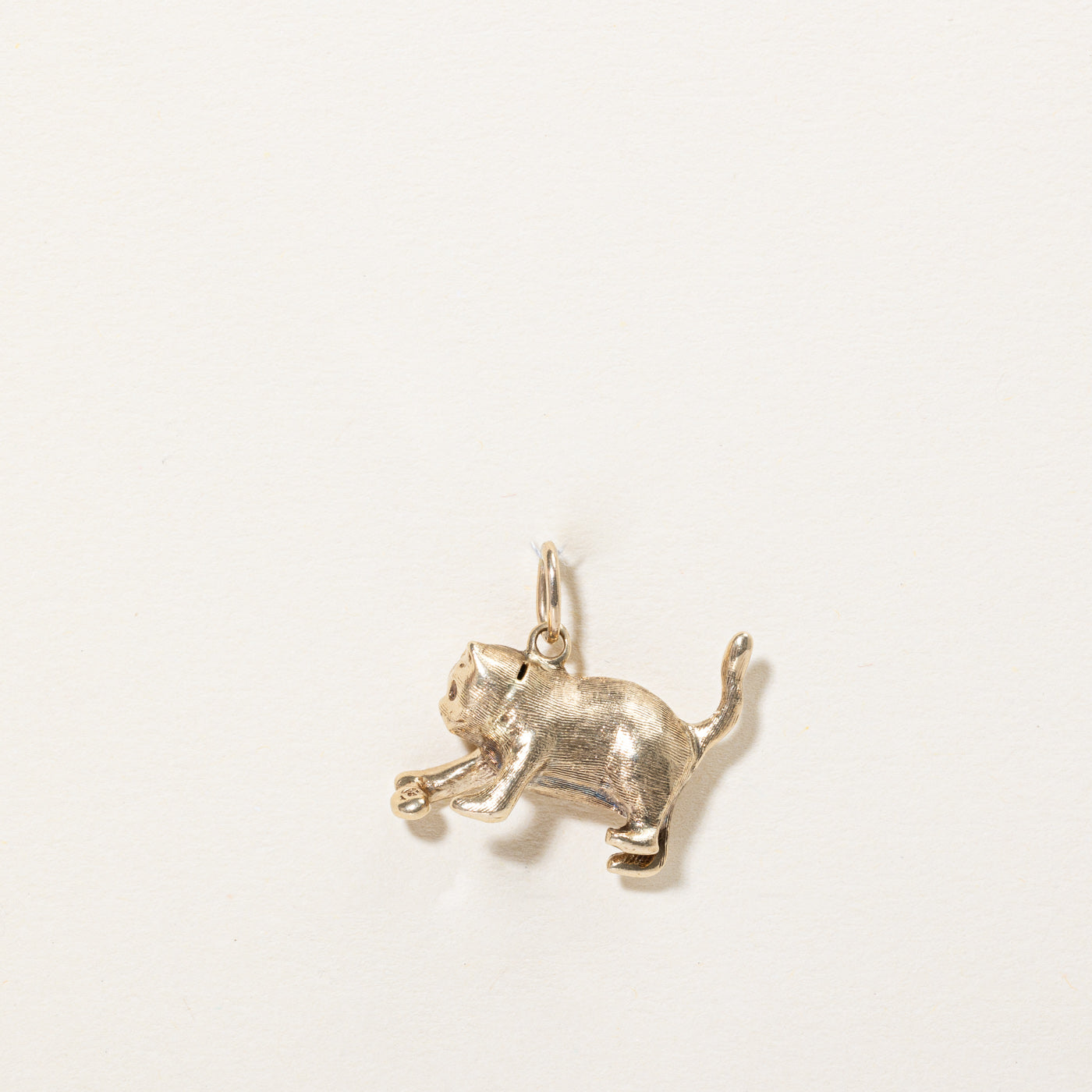 10k Yellow Gold Cat Charm