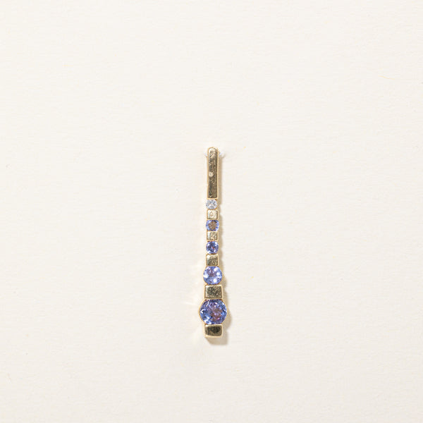 Tanzanite & Diamond Drop Pendant | 0.50ctw, 0.01ct |