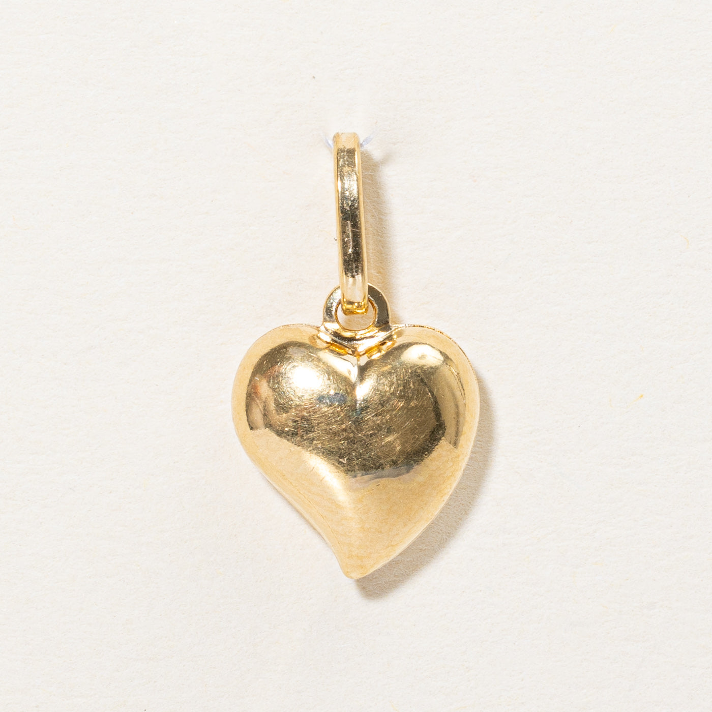 18k Yellow Gold Heart Charm