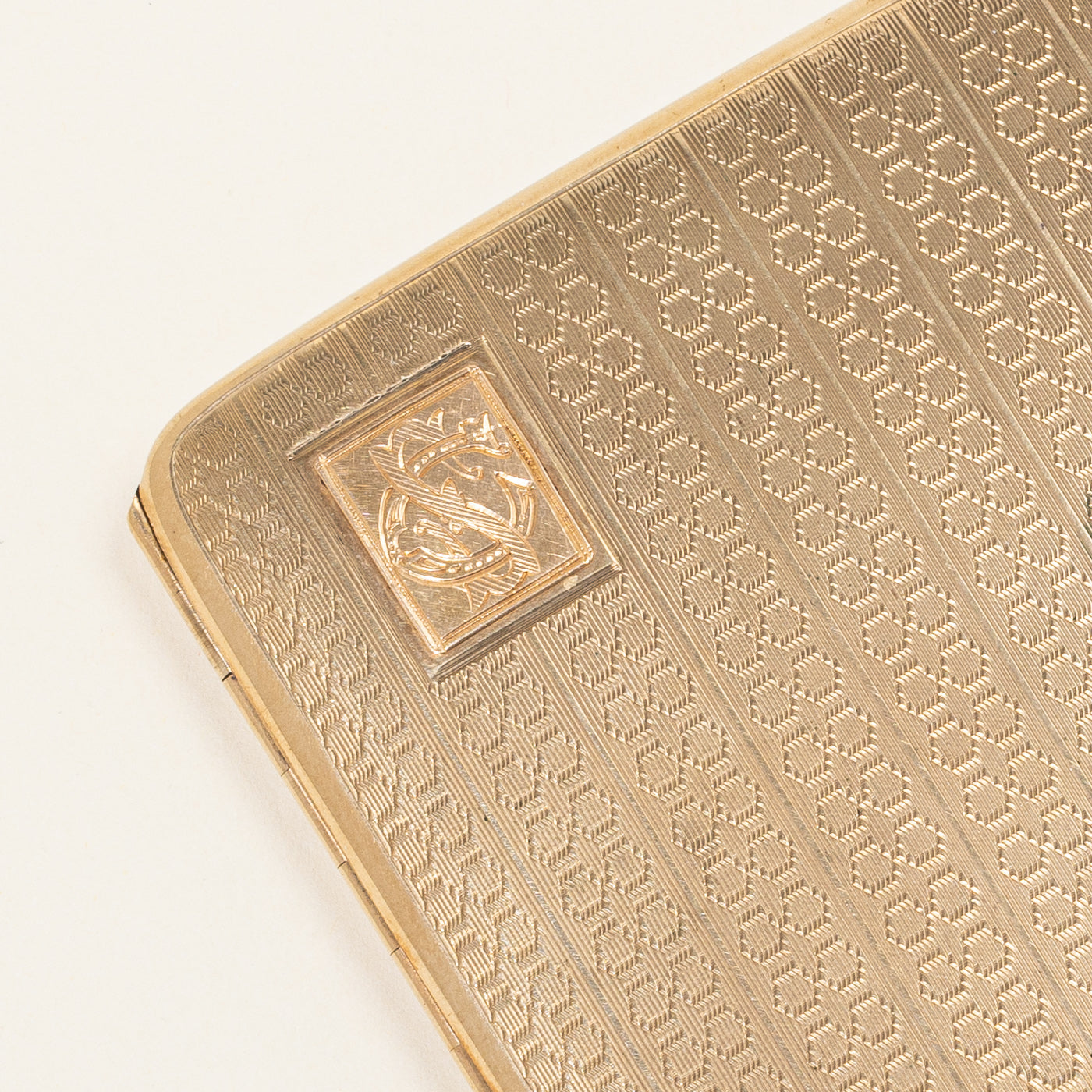 1925 Birmingham 9k Yellow Gold 'SC' Initials Cigarette Case