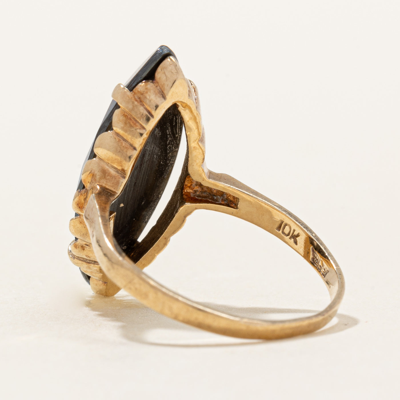 Hematite Navette Ring | 6.75ct | SZ 5.75 |