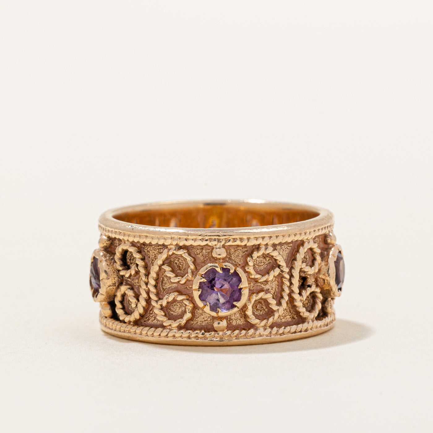 Ornate Amethyst Ring | 1.00ctw | SZ 6.75 |