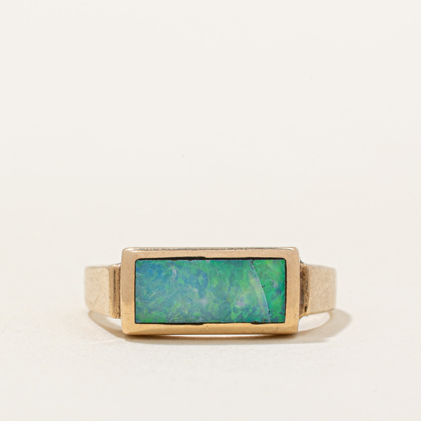 Opal Inlay Ring | 0.60ct | SZ 7 |