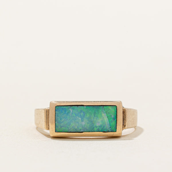 Opal Inlay Ring | 0.60ct | SZ 7 |