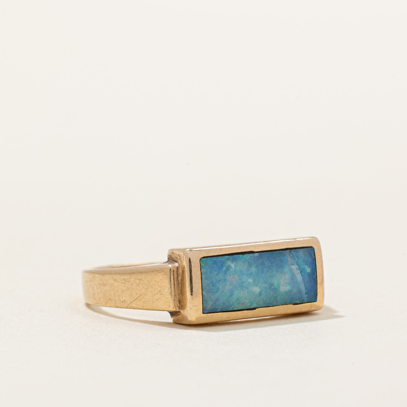 Opal Inlay Ring | 0.60ct | SZ 7 |