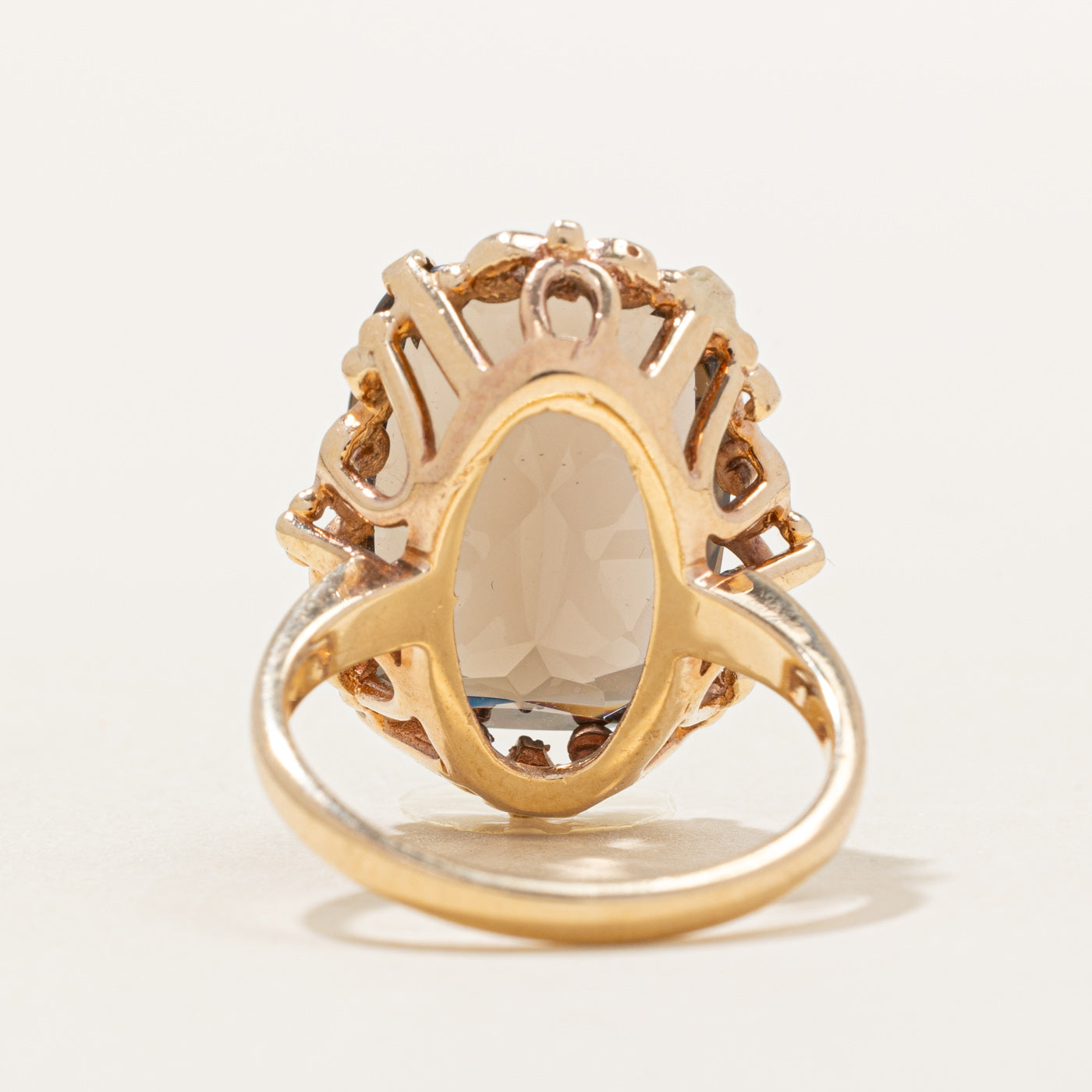 Smoky Quartz Cocktail Ring | 14.00ct | SZ 6.5 |