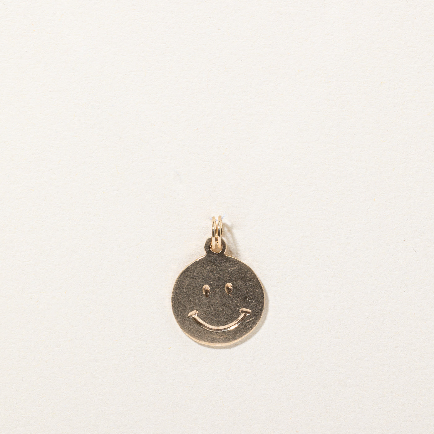 10k Yellow Gold Happy Face Charm