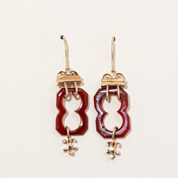 Carved Carnelian Earrings | 6.00ctw |