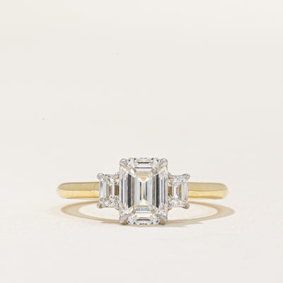 GIA Graded Emerald Cut Diamond Engagement Ring | 1.60ct IF G Ex/VG | 0.43ctw | SZ 6.25 |