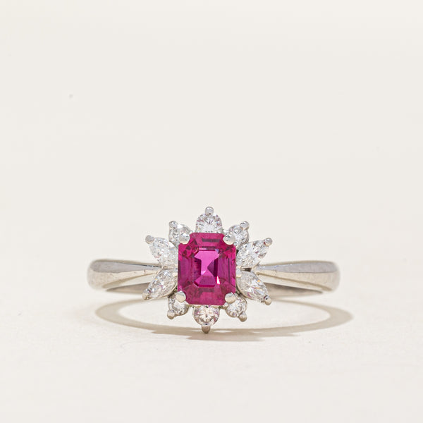 Ruby & Diamond Ring | 0.61ct, 0.24ctw | SZ 5.75 |