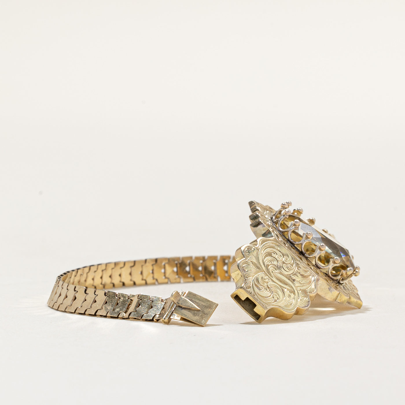 Vintage Citrine Bracelet | 5.45ct | 6.5" |