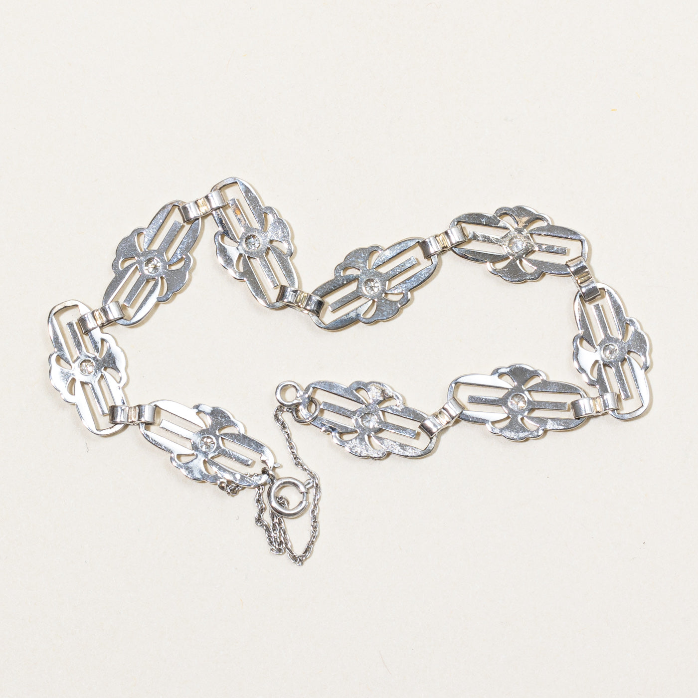Vintage Platinum Diamond Bracelet | 0.45ctw | 7" |