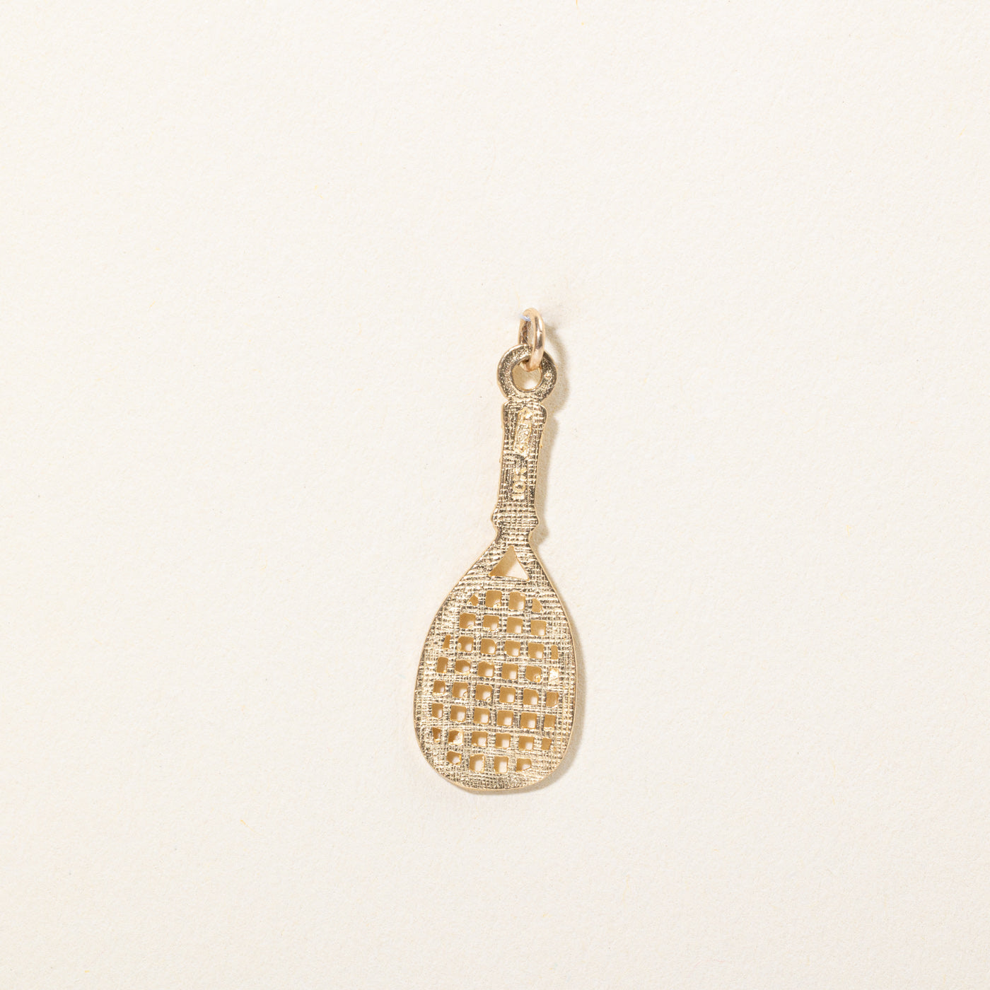 10k Yellow Gold Tennis Racket Charm