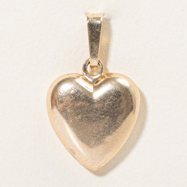 10k Yellow Gold Heart Pendant