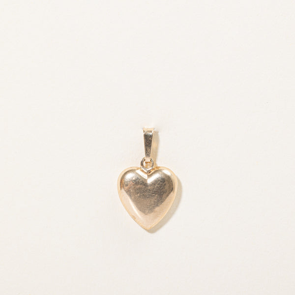 10k Yellow Gold Heart Pendant