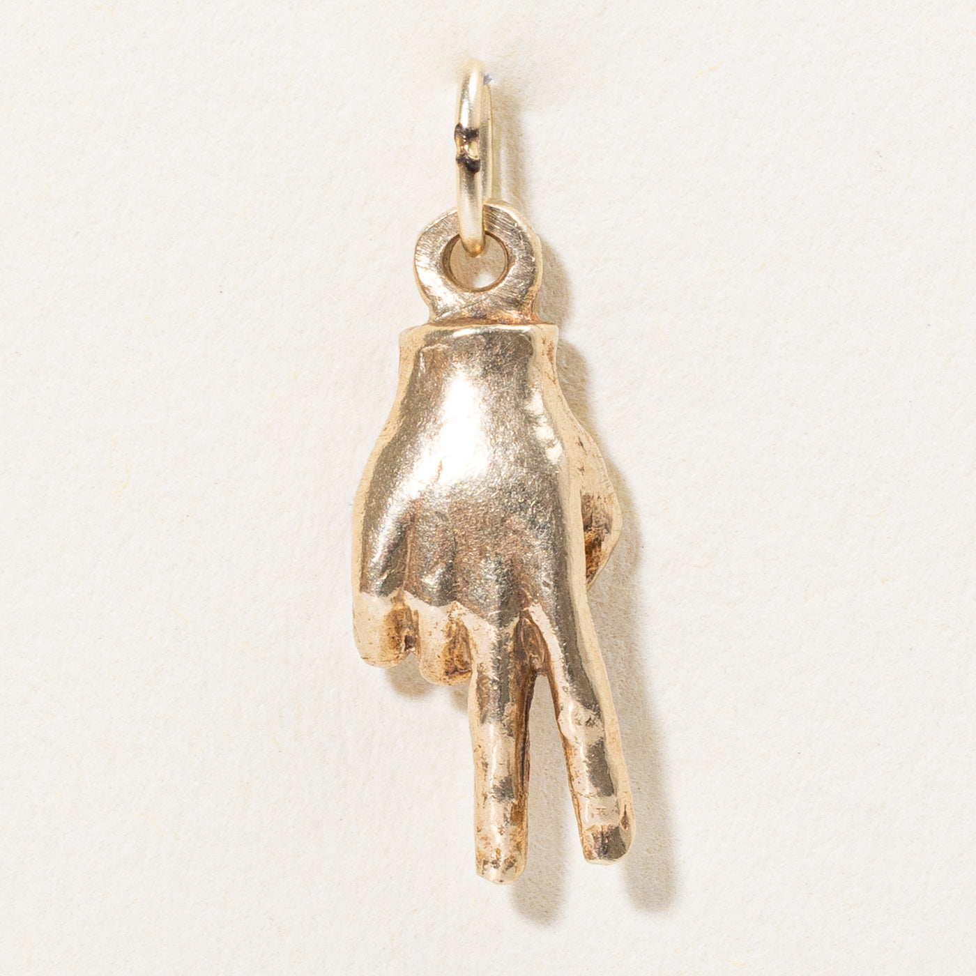 10k Yellow Gold Peace Charm