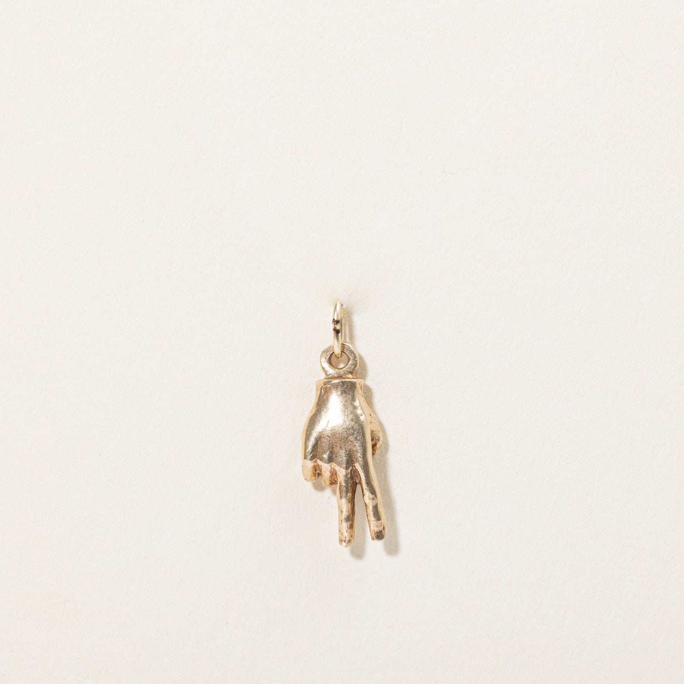 10k Yellow Gold Peace Charm