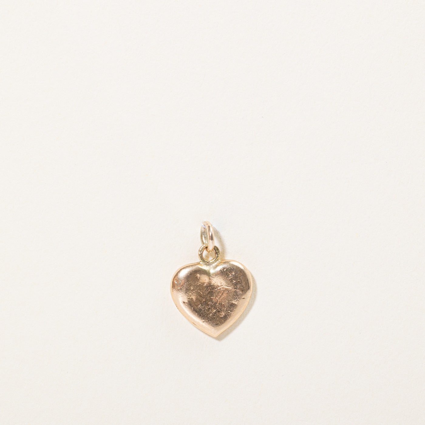 14k Yellow Gold Heart Charm