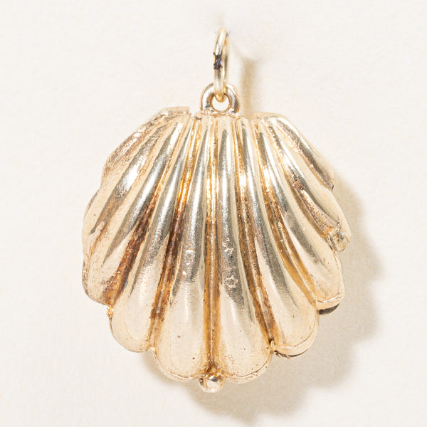 10k Yellow Gold Seashell Locket