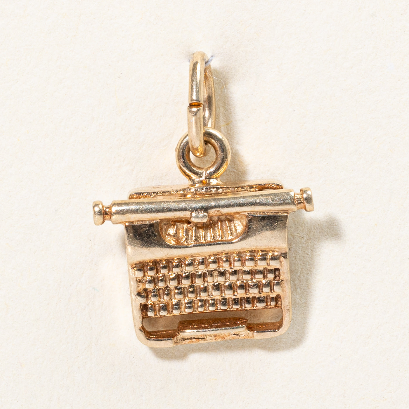 10k Yellow Gold Type Writer Charm