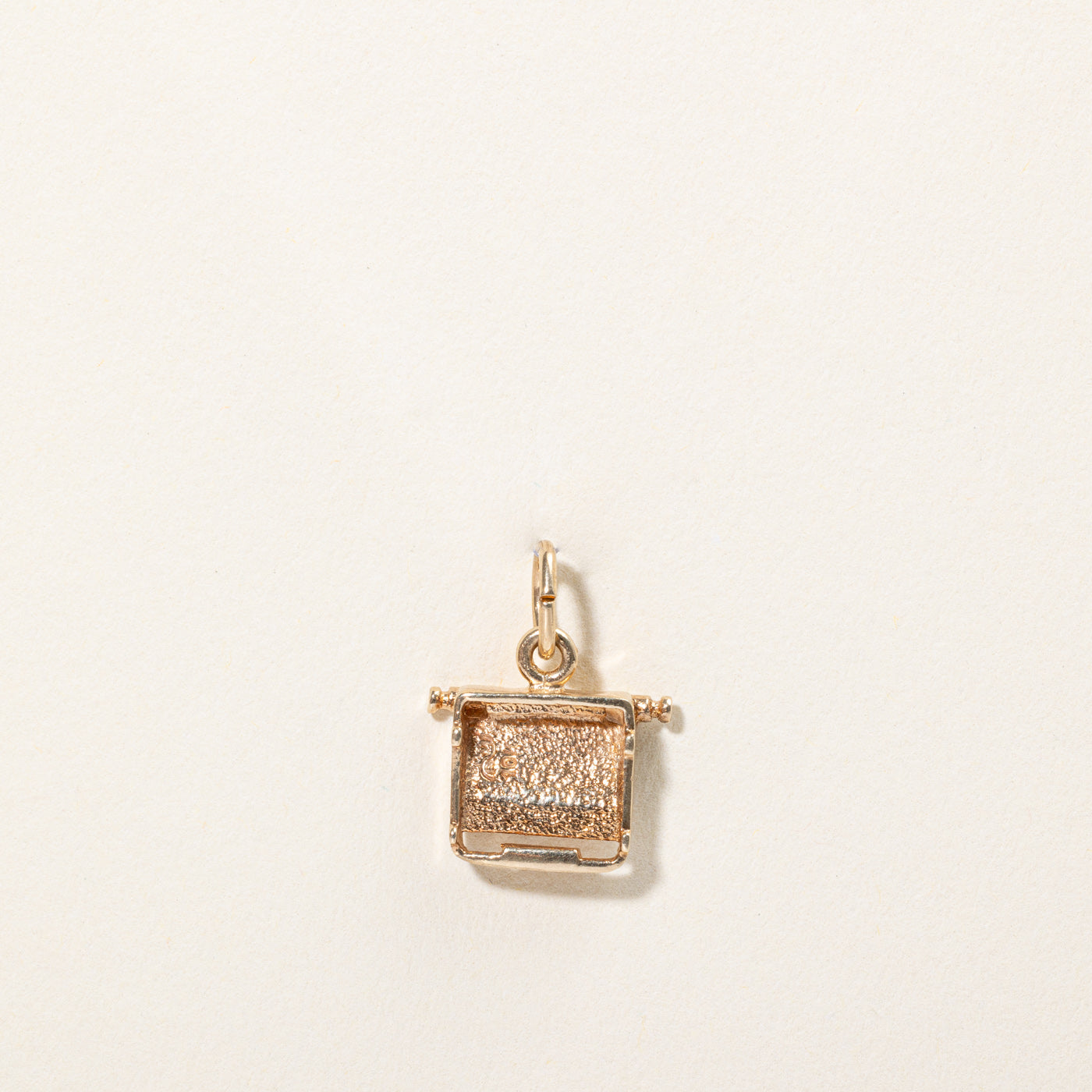 10k Yellow Gold Type Writer Charm