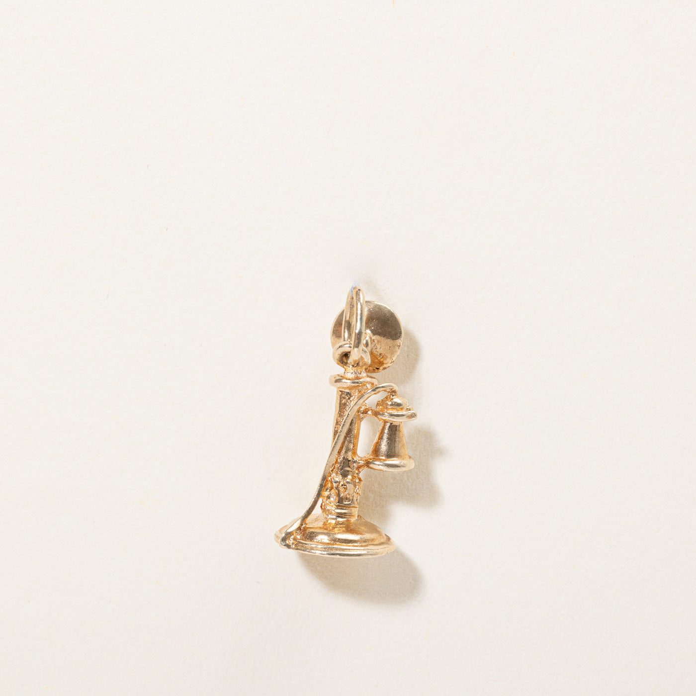 10k Yellow Gold Old Rotary Phone Charm