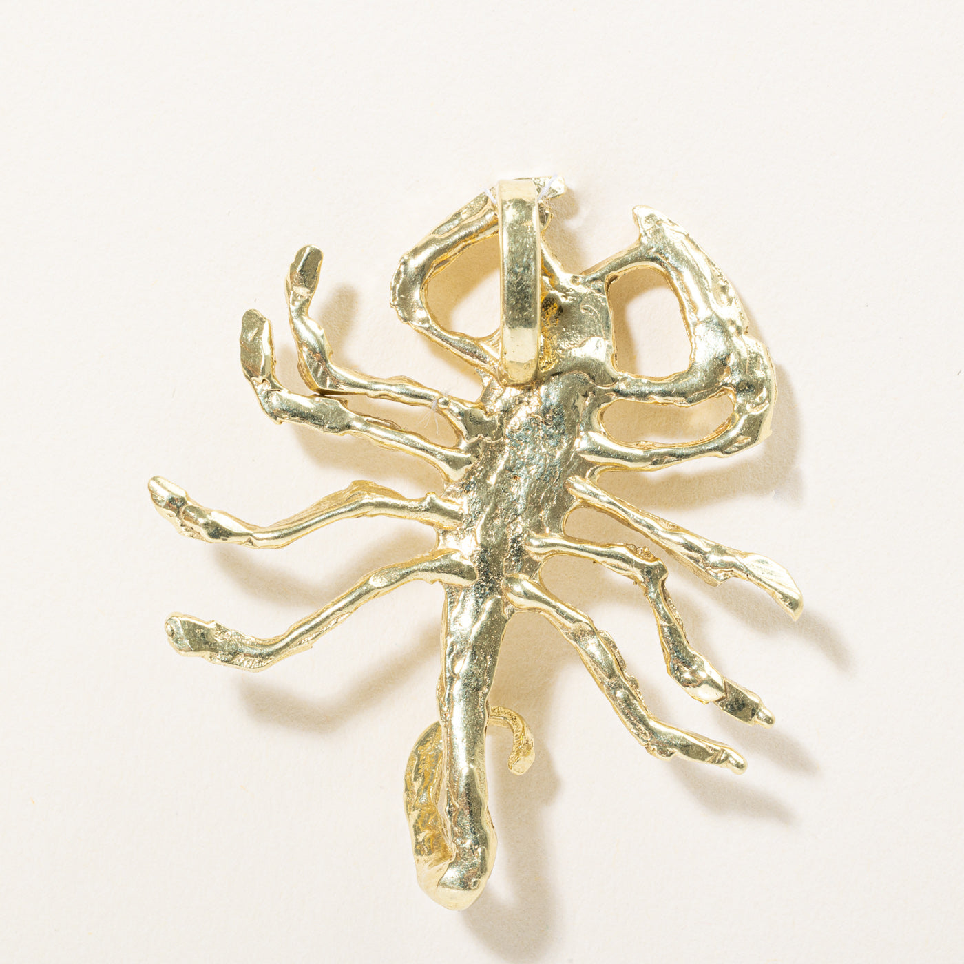 18k Yellow Gold Large Scorpion Pendant