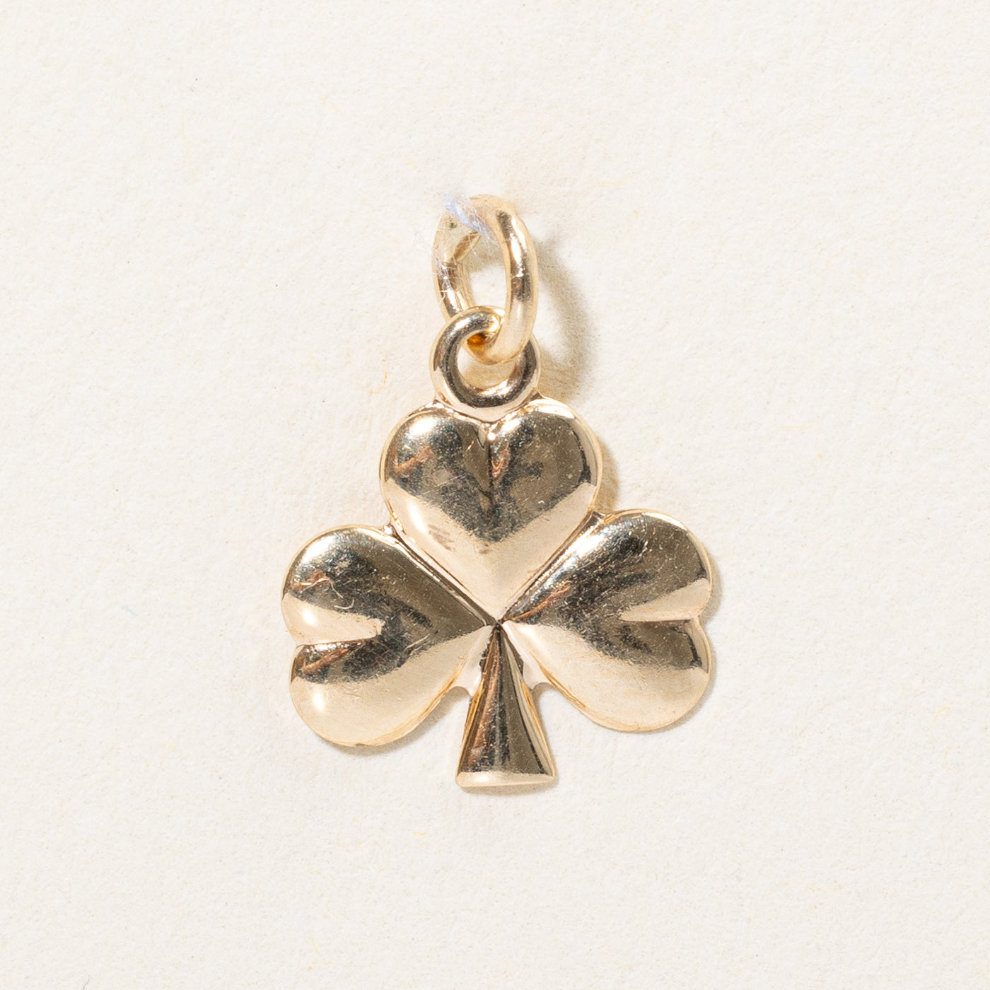 14k Yellow Gold Clover Leaf Charm